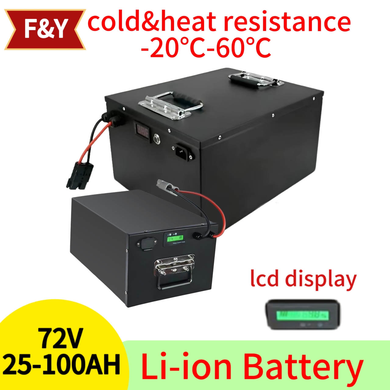 F & Y72V 25Ah 35Ah 45Ah 65Ah 8 - 72V 40Ah Lifepo4 Battery Pack บทวิจารณ์และราคา